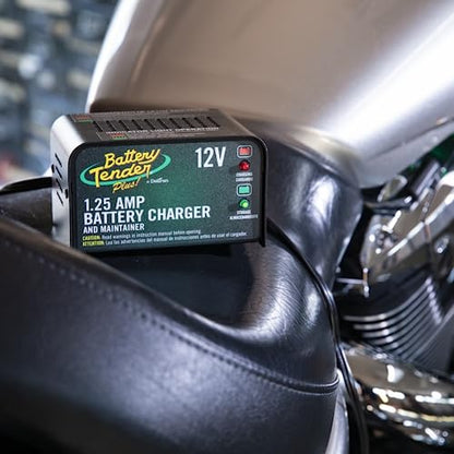 Plus 12V 1.25 AMP Car & Motorcycle Battery Charger and Maintainer