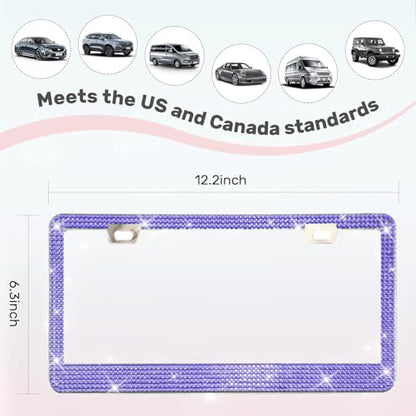 2 Pack License Plate Frames for Women