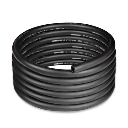 1" Heater Hose Coolant Radiator Straight 60PSI SAE 20R3 15FT Black