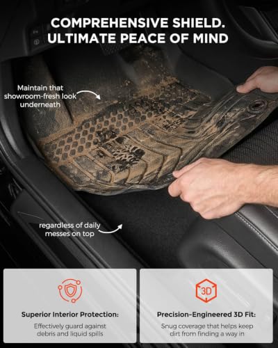 Floor Mats Cargo Liner for Honda Civic Hatchback 2022 (9 Count)