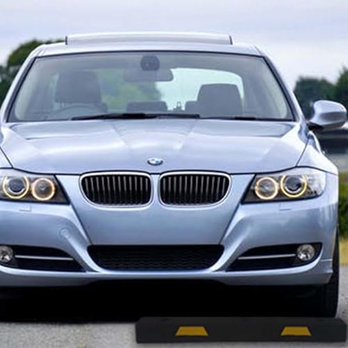 4' Rubber Car Parking Stop with Asphalt Hardware