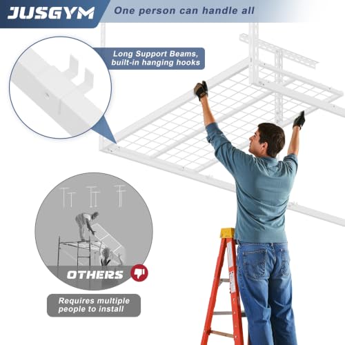 4X8FT Overhead Garage Storage Rack