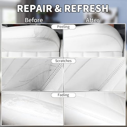 White Leather Recoloring Balm with 100ml Mink Oil