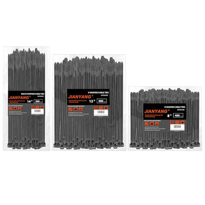 Zip Ties Assorted Size (1000 Count)