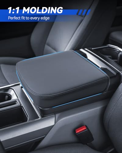 Ford F250 Armrest Cover for 2023 2024 2025 2026 Ford F250 F350 F450 Super Duty Accessories Center Console Middle Lid Pad Protector for Car Elbow Rest