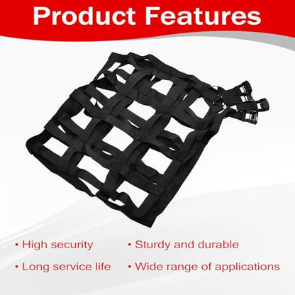 42" x 50" Truck Bed Cargo Net with Adjustable Cam Buckles & S