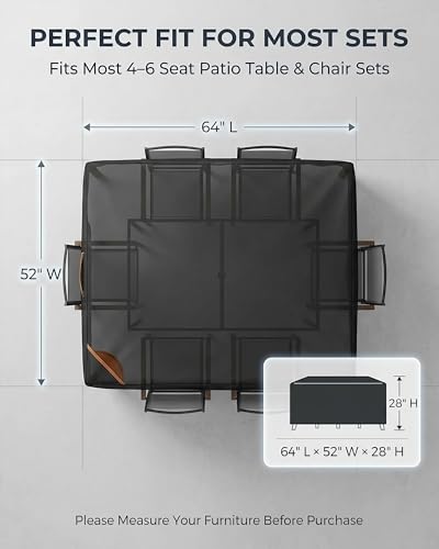 Outdoor Patio Furniture Cover Rectangular
