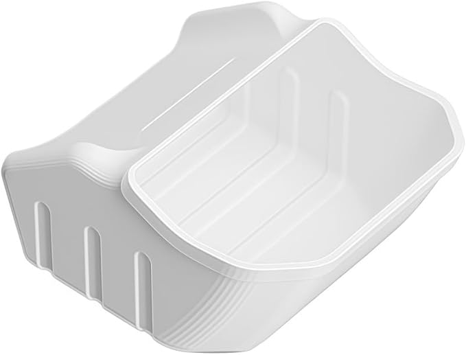 GGCLIMAX Car Organizer Compatible for Tesla Model 3 Highland 2024 Rear Seat Storage Box Silicone Organizer Tray Below Rear Air Outlet Custom Fit Interior Accessory(Model 3 white 1pc)
