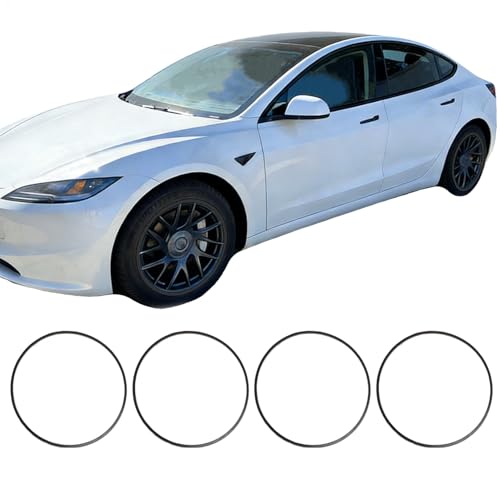 Automotive Alloy Wheel Rim Protector 18 Inch Alloy Rim Guards for Car Rims Compatible with Tesla Model 3 18 Inch (4 Count)