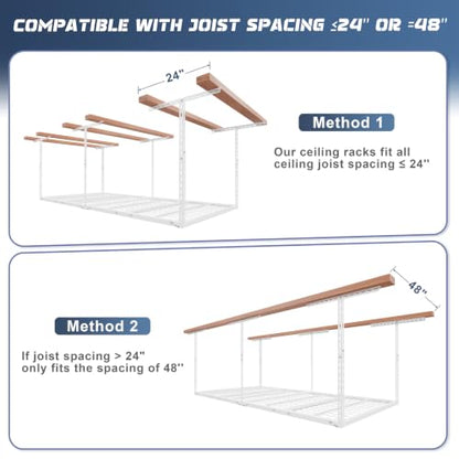 4X8FT Overhead Garage Storage Rack