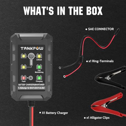 6V 12V 1.5A Automatic Battery Charger