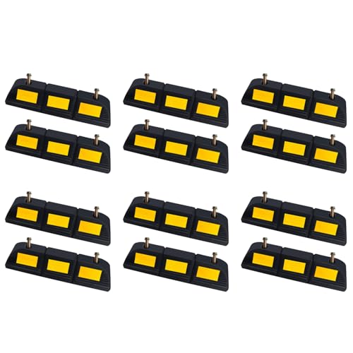 Rubber Parking Stopper for Garage 12 Pack