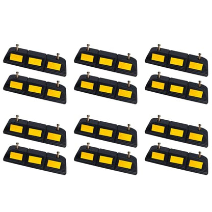 Rubber Parking Stopper for Garage 12 Pack