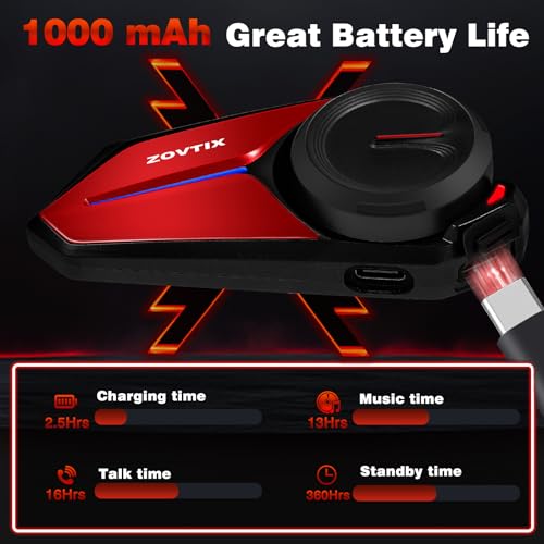 Motorcycle Helmet Headset 8 Riders Communication System X8 Intercom with Music Sharing