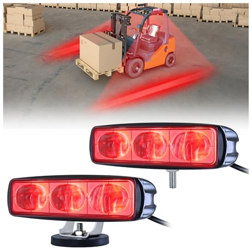 LED Red Line Forklift Safety Light for Warehouse Hazard Warning (2 Count)