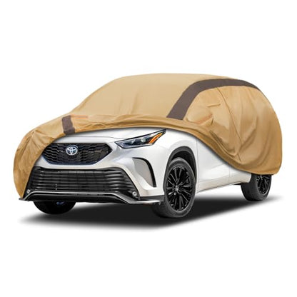 Highlander Car Cover Waterproof All Weather Compatible with Toyota Highlander 2007