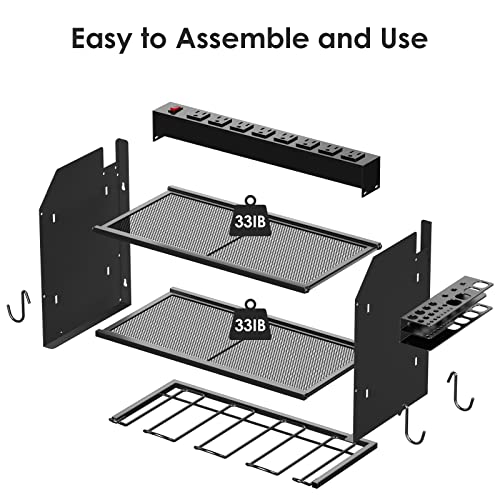 Wall Mount Modular Tool Charging Organizer