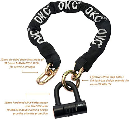 Ultra Security Motorcycle Chain Lock