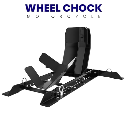 Universal Wheel Chock for Motorcycle Stand for Trailer Completely Adjustable Detachable Foldable Wheel Chock