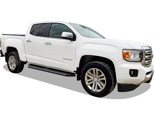 Black Stainless Steel Running Boards Style Compatible with Chevy Colorado GMC Canyon 2015
