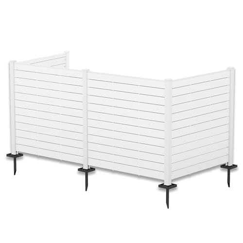50" W x 48" H Outdoor Privacy Screen with Aluminum Posts (9600 sq inches)