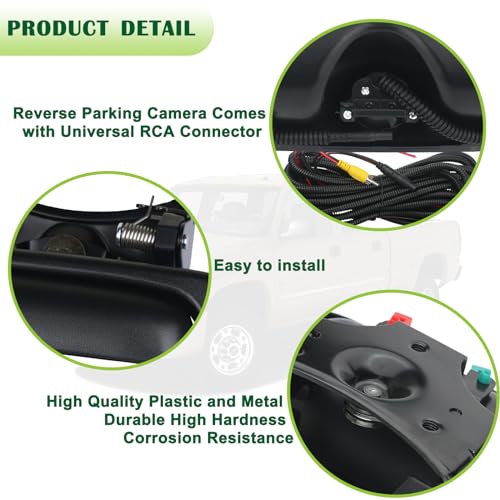 Backup Camera Tailgate Handle Rear View Camera Liftgate Latch Handle Compatible with 1999