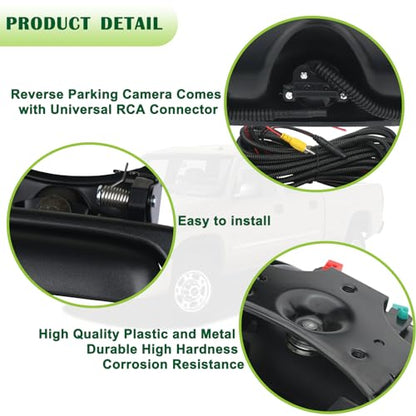 Backup Camera Tailgate Handle Rear View Camera Liftgate Latch Handle Compatible with 1999