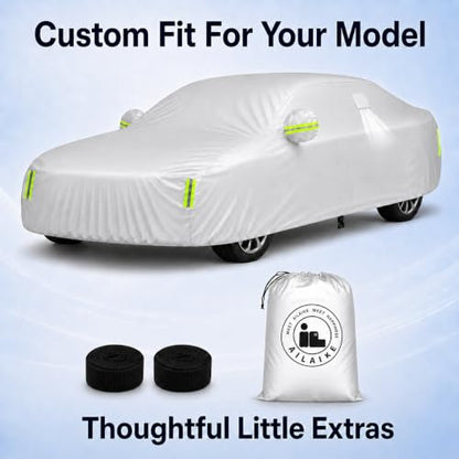 10 Layer Car Cover Waterproof All Weather Fit for Altima 2019