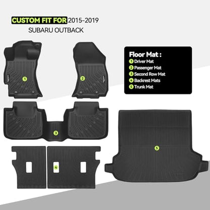 All Weather TPE Floor Mat Set for 2015