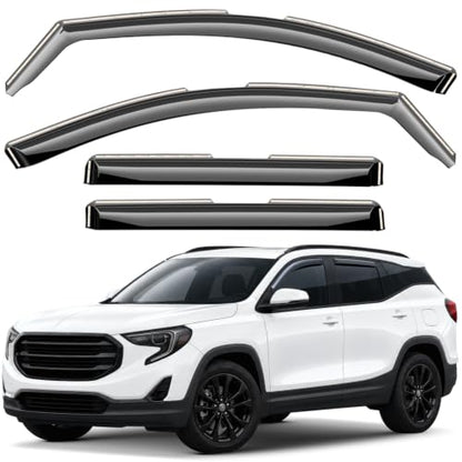 Window Deflectors Smoke Tinted in (4 Count)