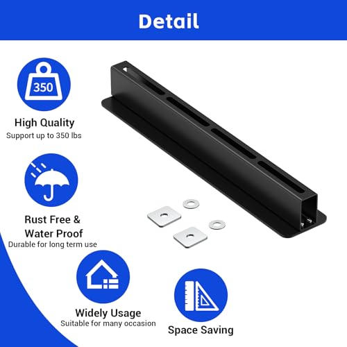 6 Pack Overhead Storage Bin Rack Heavy Duty Rack Ceiling Garage Storage (6 Count)