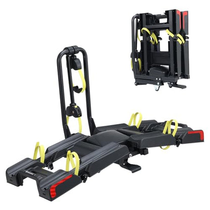 2 E Bike Foldable Hitch Mount Bike Rack for 2" Receiver SUV & Trucks