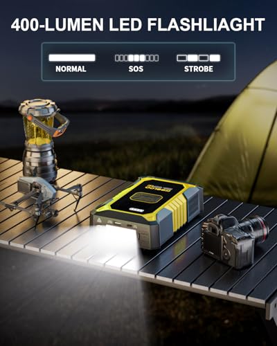 A3 12V 3000A Portable Jump Starter with Air Compressor