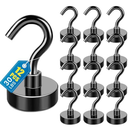 Magnetic Hooks for Cruise Essentials 2026 Cabins Door 12 Pack (12 Count)