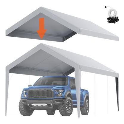 Carport Replacement Canopy Cover 10 x 20 ft