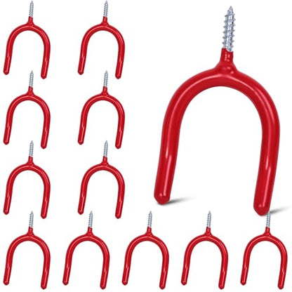 12 Pack Garage Storage System Steel U Hooks with Anti (6 Count)