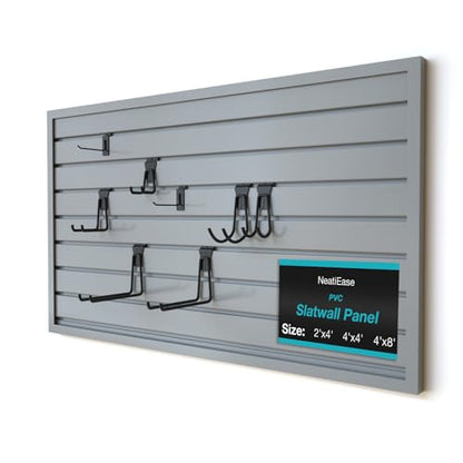 2 x 4ft Slatwall Panel Wall Storage Systems