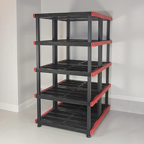 Craftsman 5 Tier Heavy Duty Plastic Storage Shelves