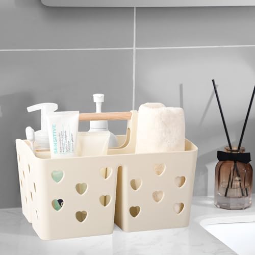 Portable Shower Caddy Plastic Shower Basket Organizer with Handle