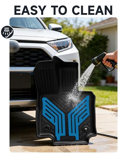 Premium Color TPE Floor Mats Custom Fit for Toyota RAV4 2019