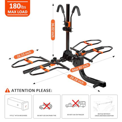 Platform 2 EBike Rack for Car Hitch Bike Rack for SUV RV Trucks Carrier Bicycle Car Racks 2
