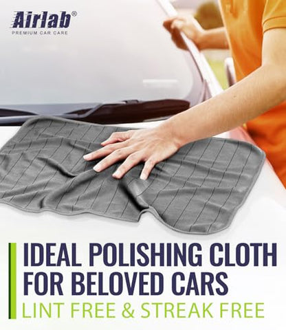 Carbon Microfiber Towels for Car Glass Window Polishing (4 Count)