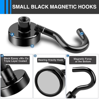Magnetic Hooks for Cruise Essentials 2026 Cabins Door 12 Pack (12 Count)