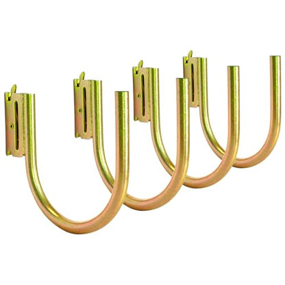 4-Pack 4-Inch J Hooks for E-Track and X-Track Rails (4 Count)