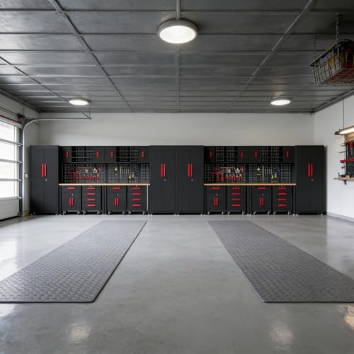 24Pcs Garage Cabinet Storage System