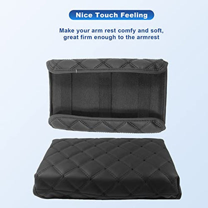 Center Console Cover for 2022 2023 2024 Santa Cruz Pickup Truck Armrest Cover Console Pad Armrest Seat Box Cover Leather Protector 2022 2023 2024 Santa Cruz Car Interior Accessories