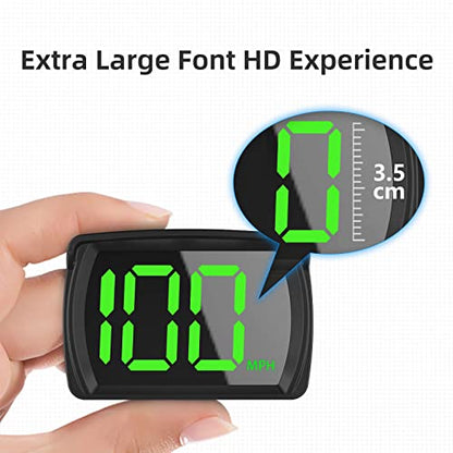 GPS Digital Speed Meter Speedometer HUD with MPH Speed Head Up Display for All Cars
