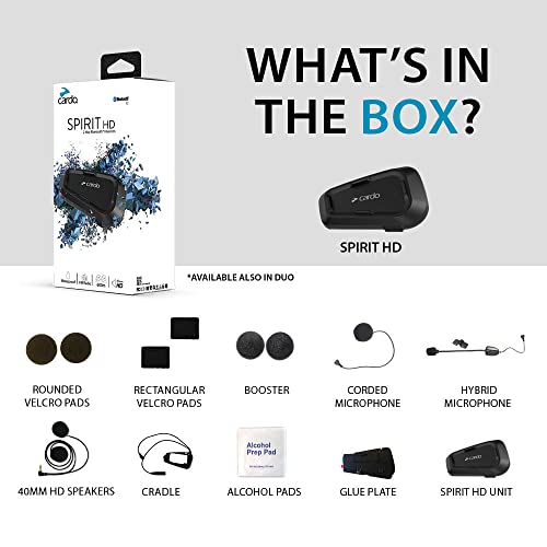 Systems Spirit HD Motorcycle Bluetooth Communication Headset