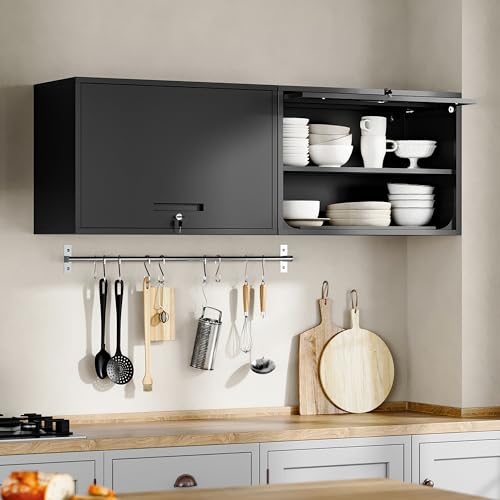 Metal Garage Wall Cabinet with Doors and Shelves