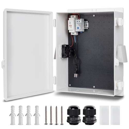 Outdoor Electrical Box with Thermostat and Fan